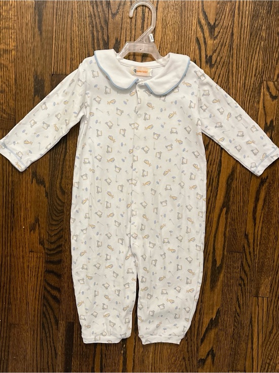 Baby Luigi Other - Baby Luigi White & Light Blue Printed Golf One-Piece Playsuit